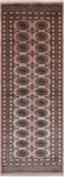 Light Brown Bokhara Handmade Wool Runner Rug - 2' 8" X 7' 1"
