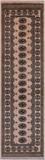 Beige Bokhara Hand Knotted Wool Runner Rug - 2' 7" X 9' 2"