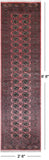 Pink Bokhara Hand Knotted Wool Runner Rug - 2' 6" X 9' 8"