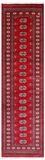 Red Bokhara Handmade Wool Runner Rug - 2' 7" X 9' 11"