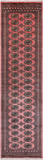 Pink Bokhara Hand Knotted Wool Runner Rug - 2' 7" X 9' 10"