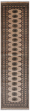 Ivory Bokhara Hand Knotted Wool Runner Rug - 2' 7" X 9' 10"