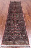 Pink Bokhara Hand Knotted Wool Runner Rug - 2' 6" X 10' 1"