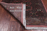 Pink Bokhara Hand Knotted Wool Runner Rug - 2' 6" X 10' 1"