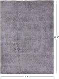 Persian Overdyed Hand Knotted Wool Area Rug - 7' 5" X 10' 1" - Golden Nile