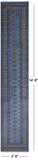 Blue Bokhara Hand Knotted Wool Runner Rug - 2' 8" X 14' 6"