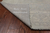 Grey Peshawar Washed Out Handmade Wool Rug - 7' 10" X 9' 8"