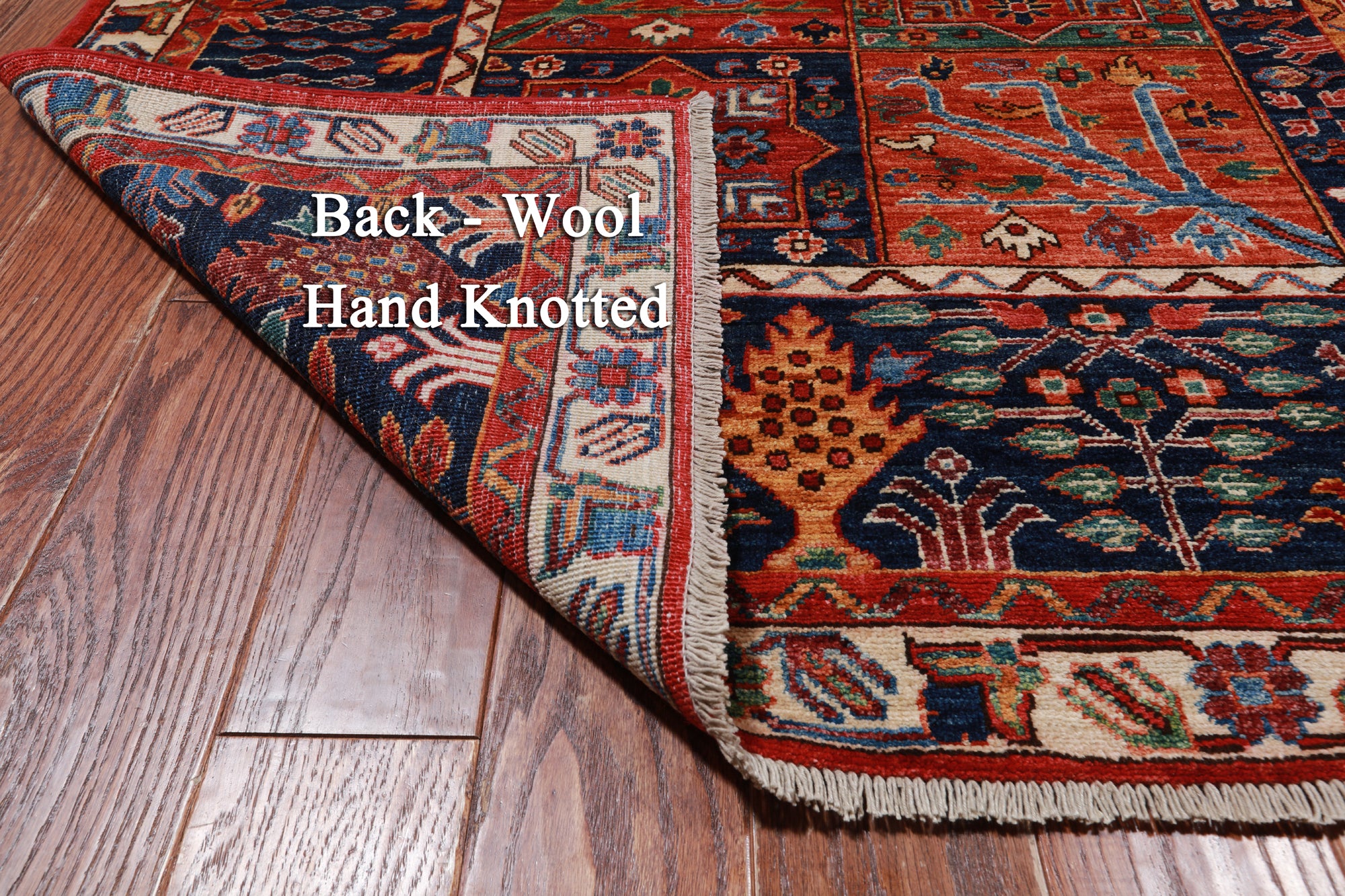 Red Persian Fine Serapi Handmade Wool Rug - 7' 11" X 9' 7"
