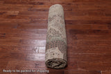 Green Geometric Persian Mamluk Hand Knotted Wool Rug - 7' 10" X 9' 10"