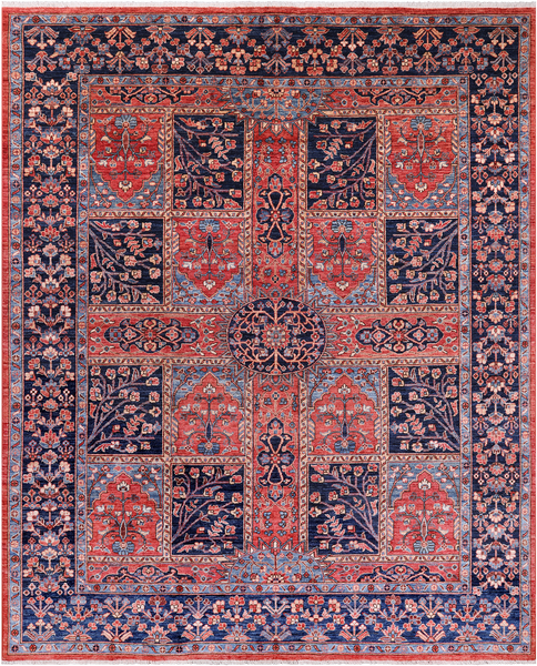 Persian Fine Serapi Handmade Wool Rug - 8' 0" X 9' 9"