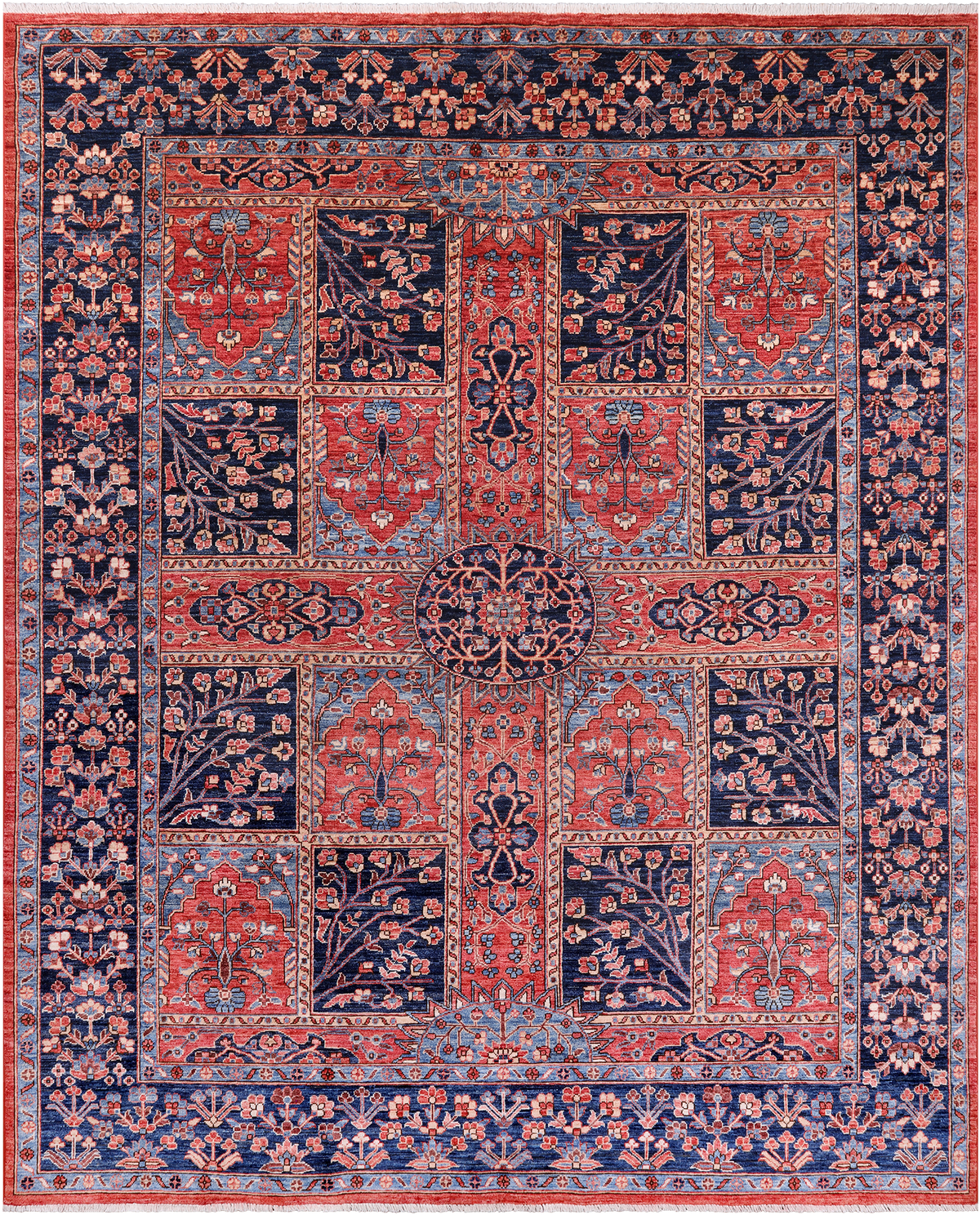 Persian Fine Serapi Handmade Wool Rug - 8' 0" X 9' 9"