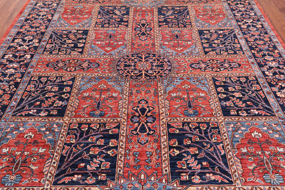 Persian Fine Serapi Handmade Wool Rug - 8' 0" X 9' 9"