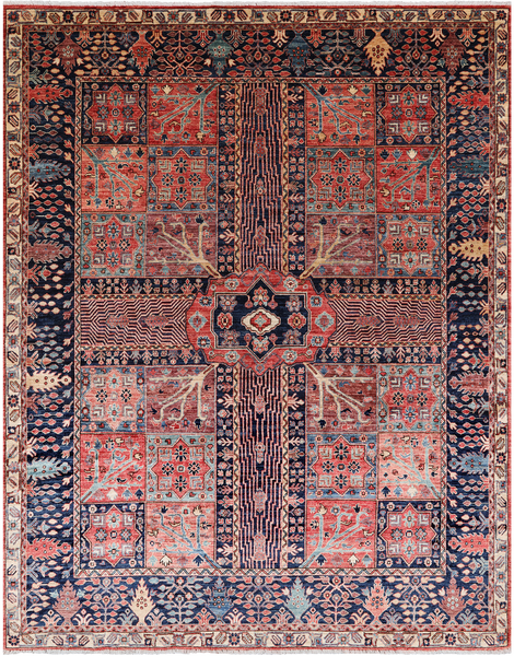 Persian Fine Serapi Hand Knotted Wool Rug - 8' 1" X 10' 5"