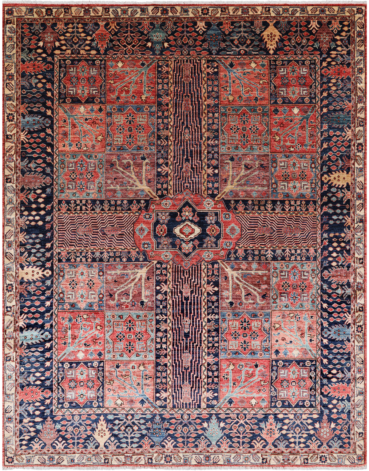 Persian Fine Serapi Hand Knotted Wool Rug - 8' 1" X 10' 5"