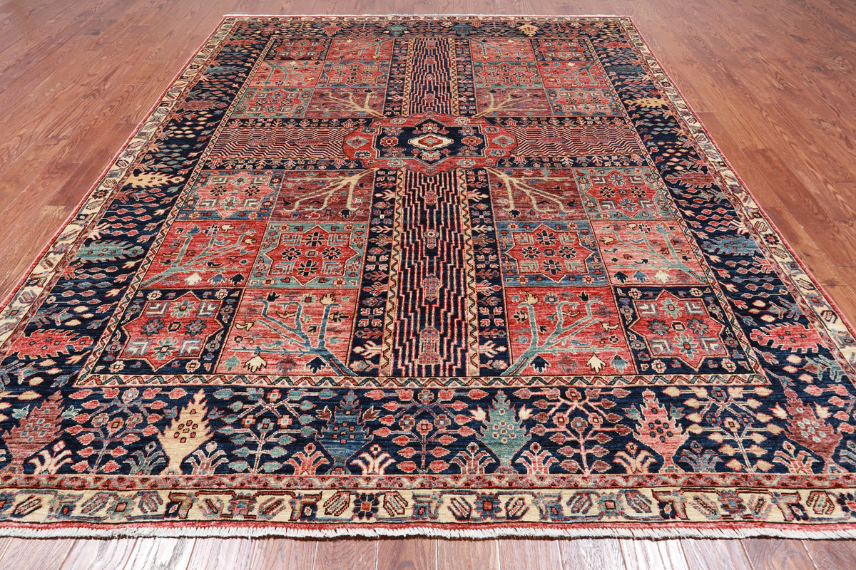 Persian Fine Serapi Hand Knotted Wool Rug - 8' 1" X 10' 5"