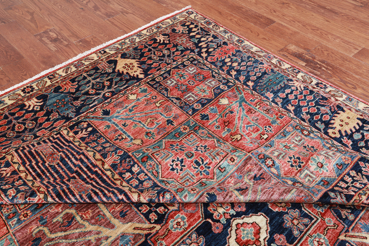 Persian Fine Serapi Hand Knotted Wool Rug - 8' 1" X 10' 5"