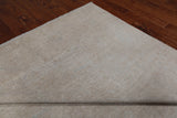 Ivory Peshawar Washed Out Handmade Wool Rug - 8' 8" X 11' 7"