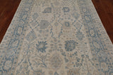 Ivory Peshawar Washed Out Handmade Wool Rug - 6' 1" X 9' 0"