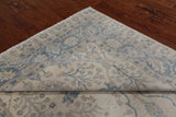 Ivory Peshawar Washed Out Handmade Wool Rug - 6' 1" X 9' 0"