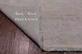 Ivory Peshawar Washed Out Handmade Wool Rug - 8' 9" X 11' 7"