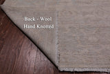 Ivory Peshawar Washed Out Handmade Wool Rug - 8' 11" X 11' 7"