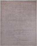 Grey Persian Heriz Serapi Washed Out Hand Knotted Wool Rug - 8' 9" X 11' 3"