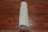 Silver Peshawar Washed Out Hand-Knotted Wool Rug - 8' 10" X 11' 8"