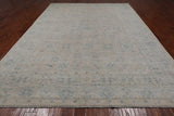 Silver Peshawar Washed Out Hand-Knotted Wool Rug - 8' 10" X 11' 8"