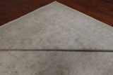 Ivory Peshawar Washed Out Hand-Knotted Wool Rug - 9' 10" X 13' 7"