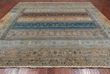 Square Tribal Persian Gabbeh Hand-Knotted Wool Rug - 10' 0" X 10' 0"