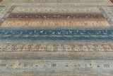 Square Tribal Persian Gabbeh Hand-Knotted Wool Rug - 10' 0" X 10' 0"