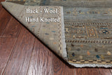 Square Tribal Persian Gabbeh Hand-Knotted Wool Rug - 10' 0" X 10' 0"