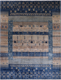 Tribal Persian Gabbeh Hand Knotted Wool Rug - 8' 10" X 11' 9"