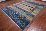 Tribal Persian Gabbeh Hand Knotted Wool Rug - 8' 10" X 11' 9"