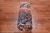 Rust Persian Fine Serapi Handmade Wool Rug - 6' 0" X 12' 2"