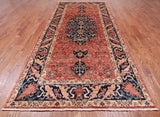 Rust Persian Fine Serapi Handmade Wool Rug - 6' 0" X 12' 2"