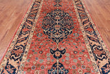 Rust Persian Fine Serapi Handmade Wool Rug - 6' 0" X 12' 2"