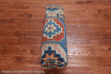 Blue Turkmen Ersari Handmade Wool Rug - 6' 0" X 8' 11"