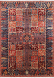 Red Persian Fine Serapi Hand-Knotted Wool Rug - 6' 1" X 8' 9"