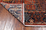 Red Persian Fine Serapi Hand-Knotted Wool Rug - 6' 1" X 8' 9"
