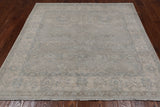 Grey Square Turkish Oushak Washed Out Hand Knotted Wool Rug - 6' 0" X 6' 0"