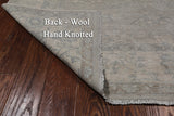 Grey Square Turkish Oushak Washed Out Hand Knotted Wool Rug - 6' 0" X 6' 0"