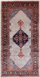 Silver Persian Fine Serapi Hand Knotted Wool Rug - 5' 0" X 9' 10"