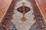 Silver Persian Fine Serapi Hand Knotted Wool Rug - 5' 0" X 9' 10"