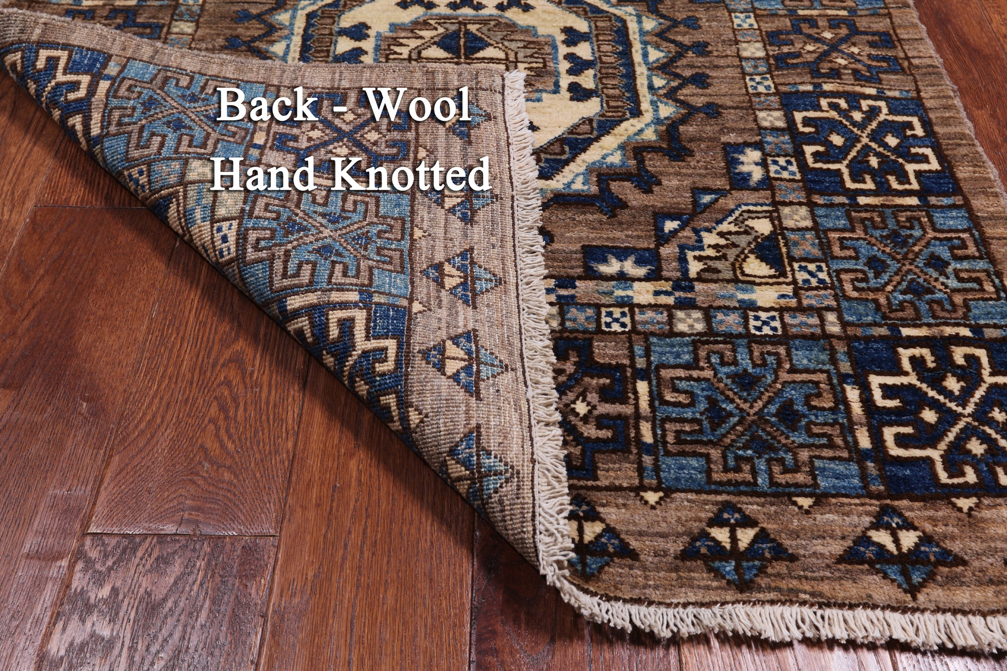 Turkmen Ersari Hand Knotted Wool Rug - 3' 0" X 5' 3"