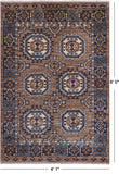 Turkmen Ersari Hand Knotted Wool Rug - 4' 1" X 6' 0"
