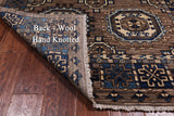 Turkmen Ersari Hand Knotted Wool Rug - 4' 1" X 6' 0"