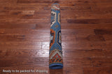 Blue Turkmen Ersari Hand Knotted Wool Rug - 3' 11" X 5' 9"