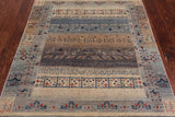 Tribal Persian Gabbeh Hand Knotted Wool Rug - 4' 0" X 5' 6"