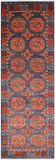 Turkmen Ersari Handmade Wool Runner Rug - 3' 11" X 12' 6"